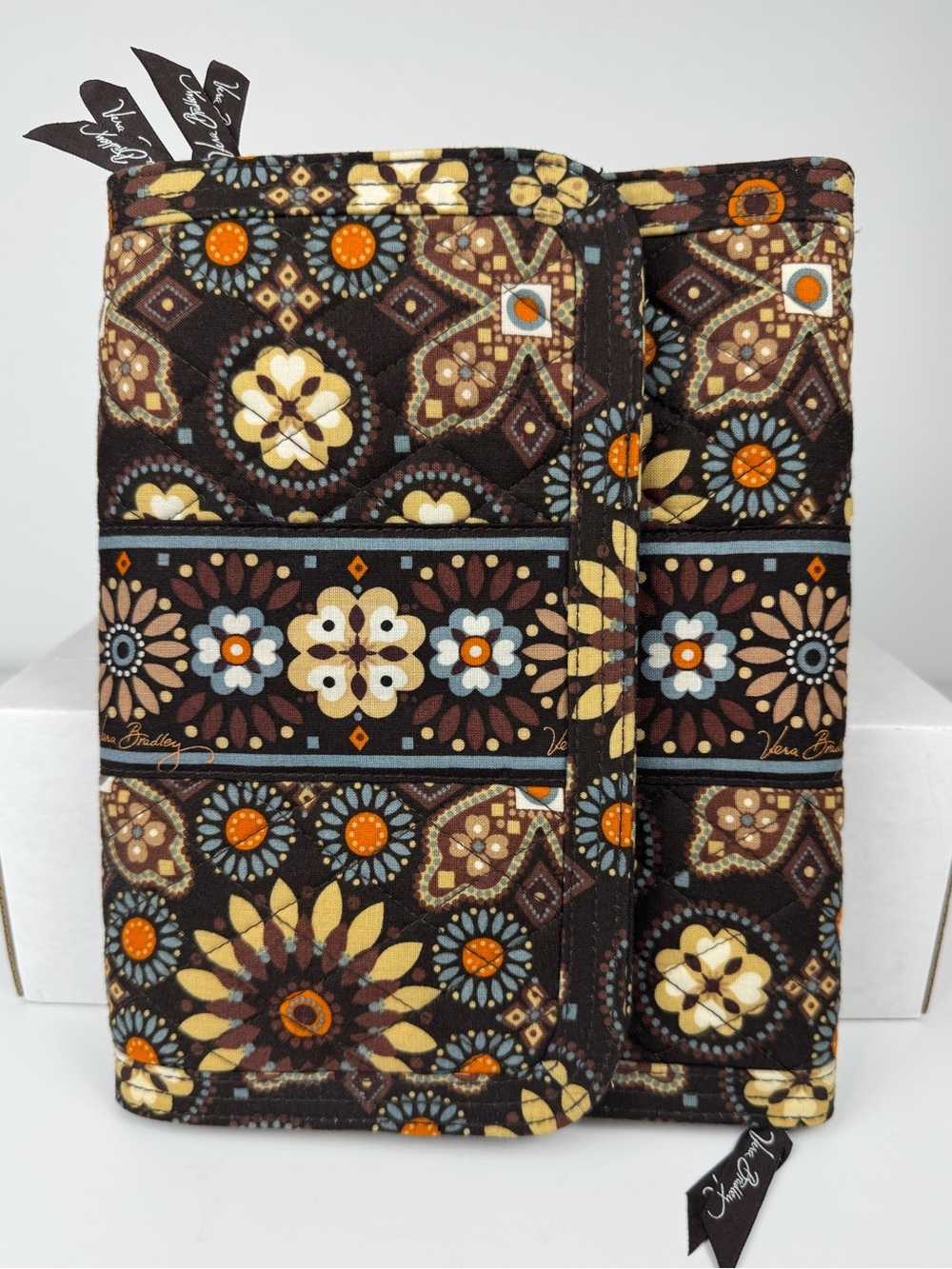 Vera Bradley Canyon Jewelry Folio Travel Organizer Quilted Floral Print Retired